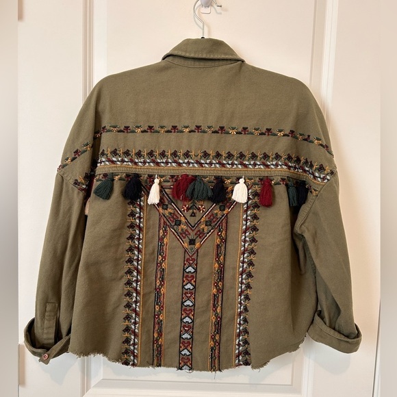 Zara Handmade Embroidery Jacket, NWOT, size M - Picture 1 of 8